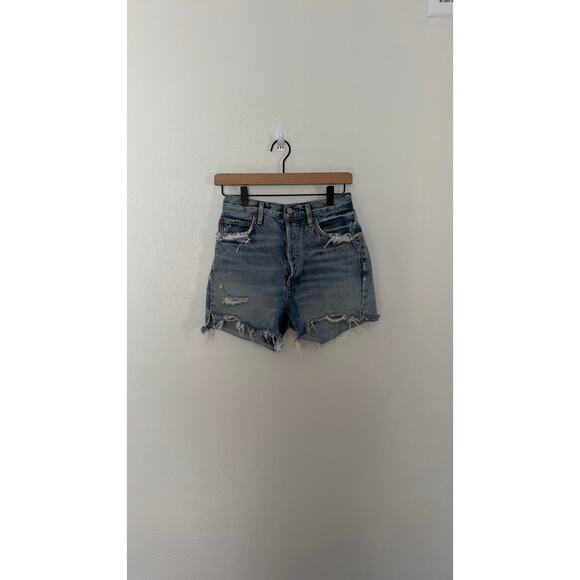 Agolde Dee High Rise Shorts Women's Distressed Size 26 - Picture 4 of 4